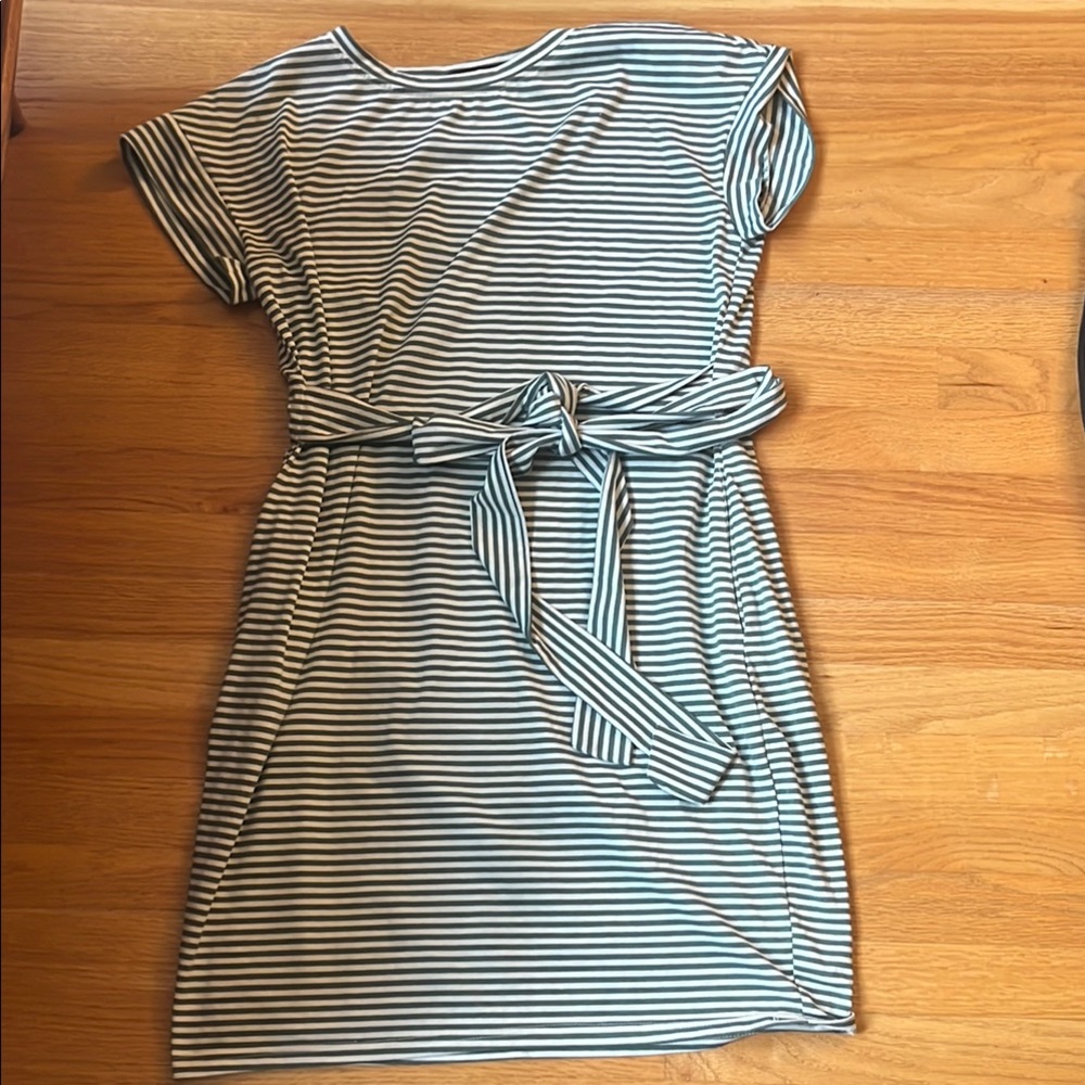 Striped Casual T shirt Dress